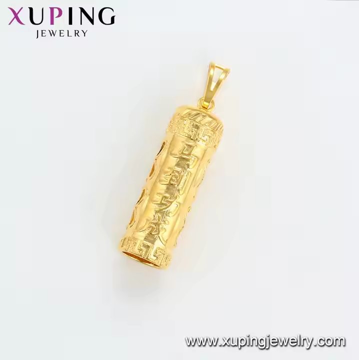 4K Gold Plated 2018 Fashion Heart Chinese Character Pendant